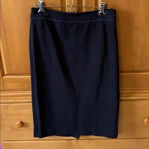 Boden EUC Black Ponte Pencil Skirt